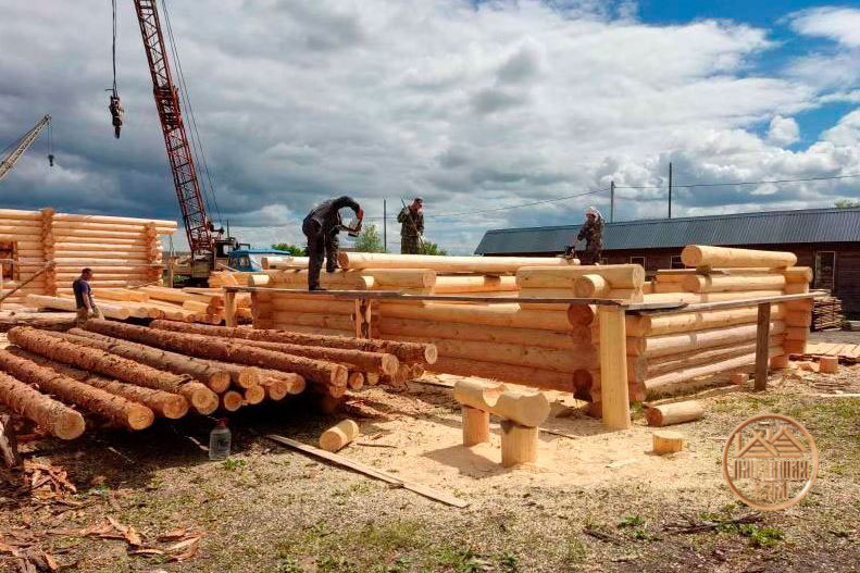 Сруб бани 8×8 5 стен