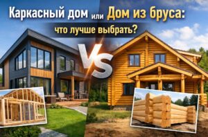 Каркасный дом или дом из бруса
