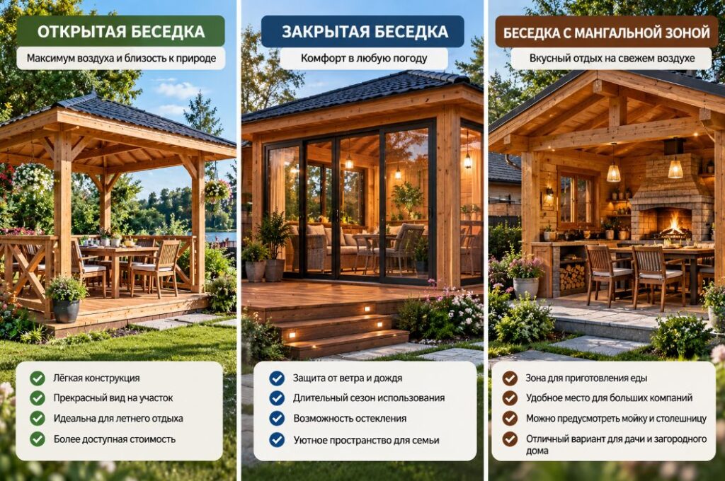 Беседка из бруса
